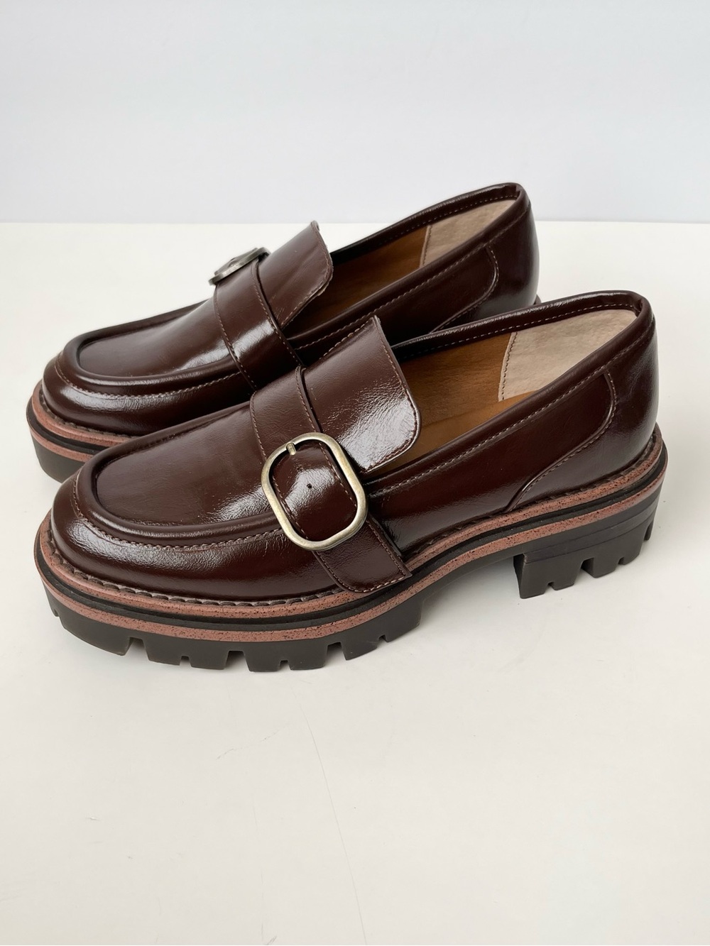 Korks by Kork Ease Vara Platform Loafers Brown NEW 6.5 - Picture 3 of 12